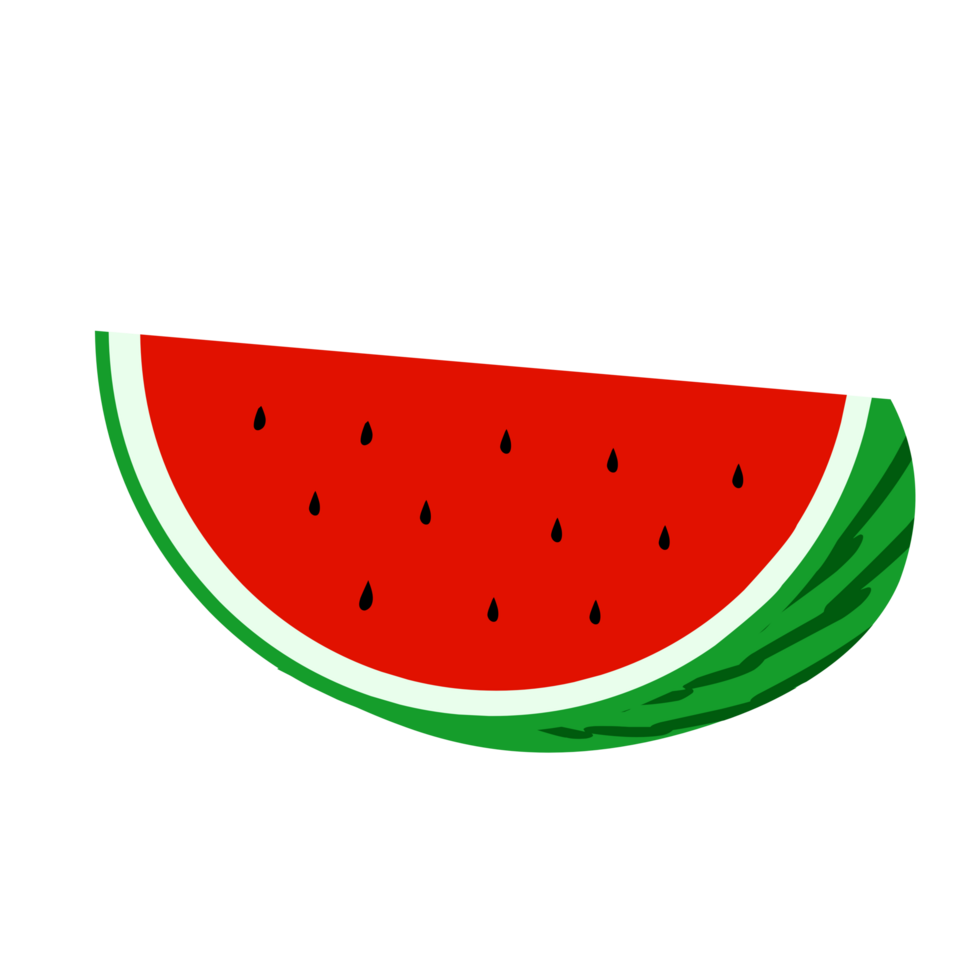 Red watermelon slice illustration png
