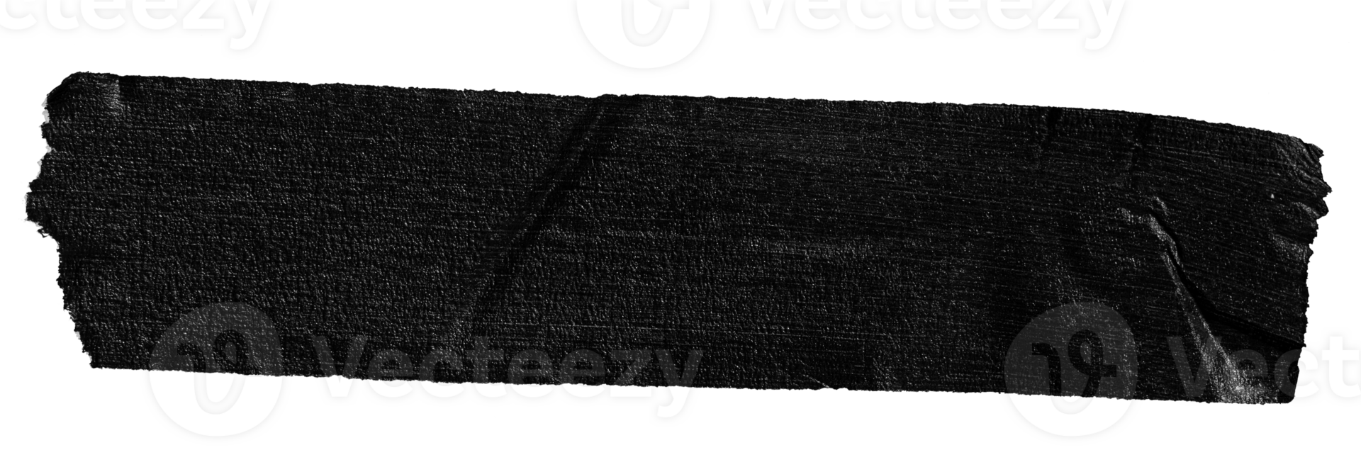 Black masking tape sticker cut out. Mockup template png