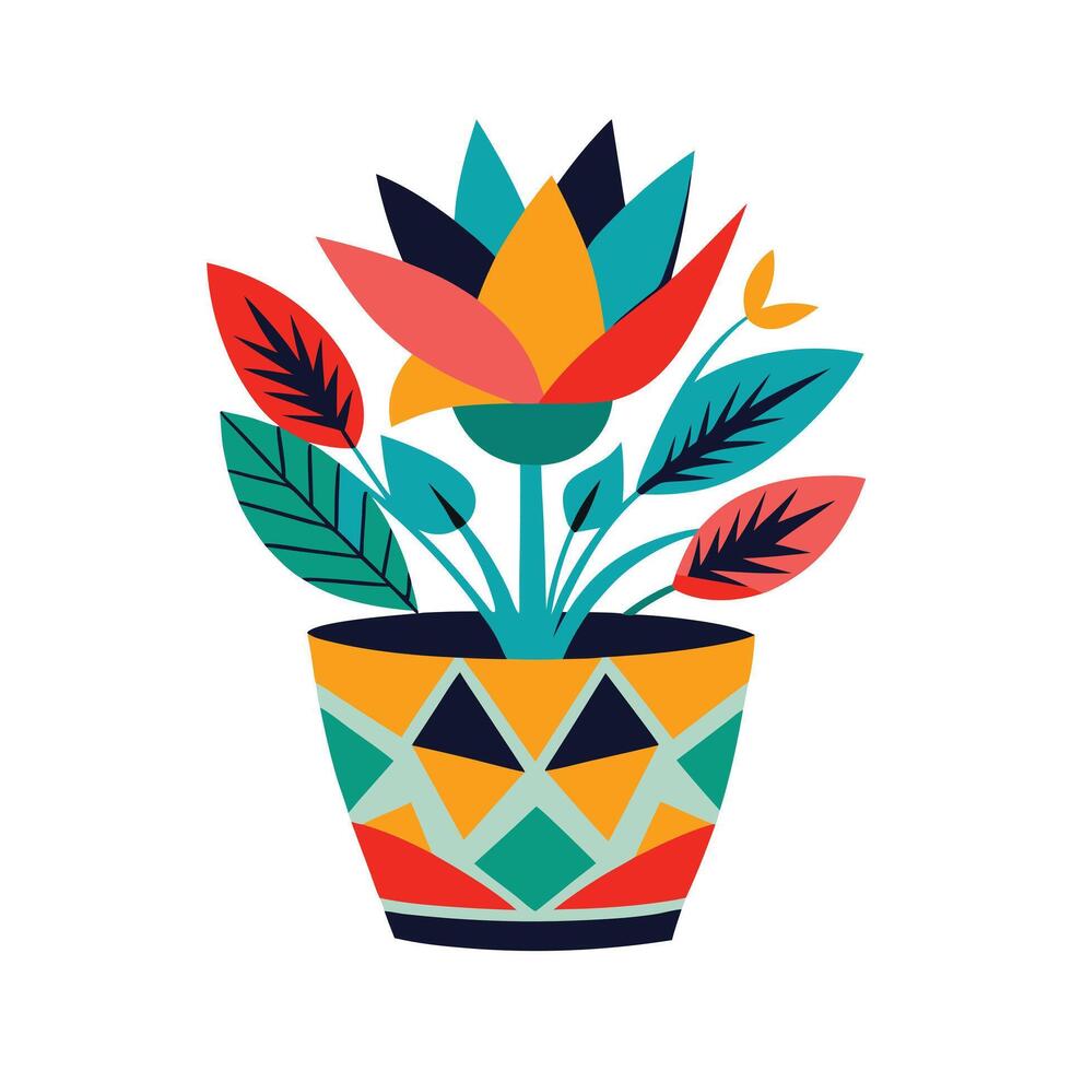 Flowerpot Houseplant Illustration vector