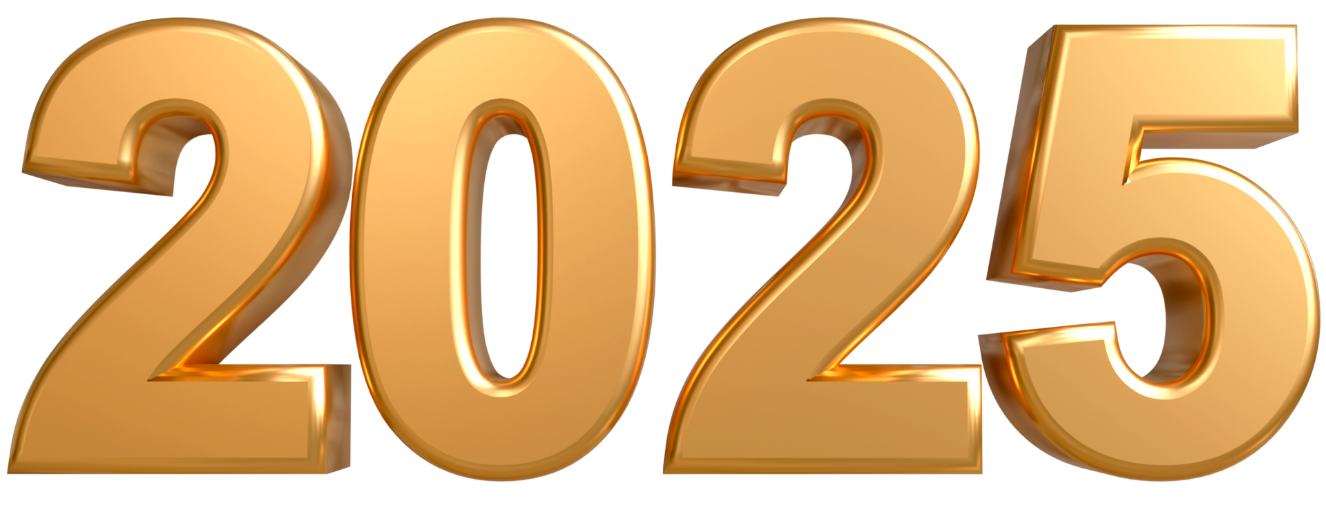 New Year 2025 illustrated in numbers isolated on background. Merry Christmas and Happy New Year Illustration for card copy design Posters and infographics. png