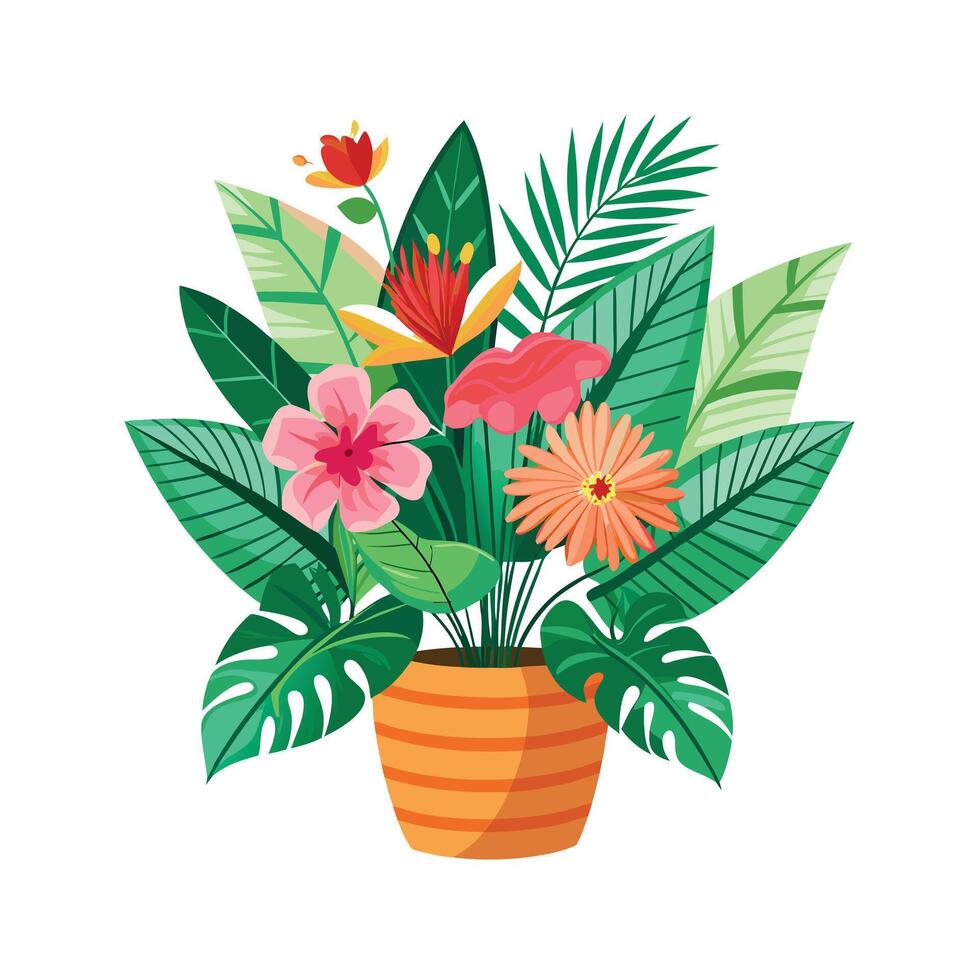 Flowerpot Houseplant Illustration vector