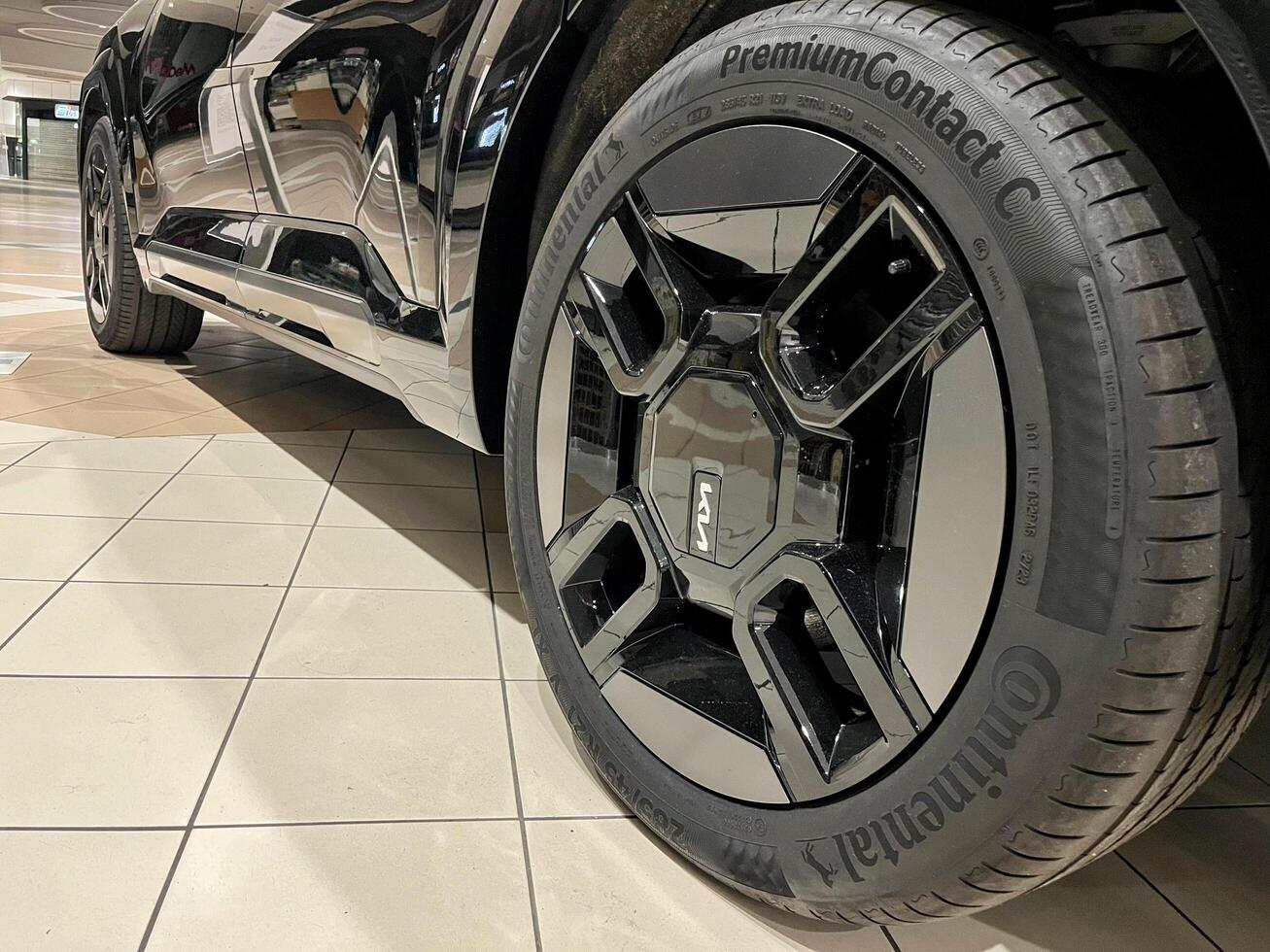 Poznan, Poland - 02.03.2024 Continental Premiumcontact C tire installed on a KIA EV9 photo