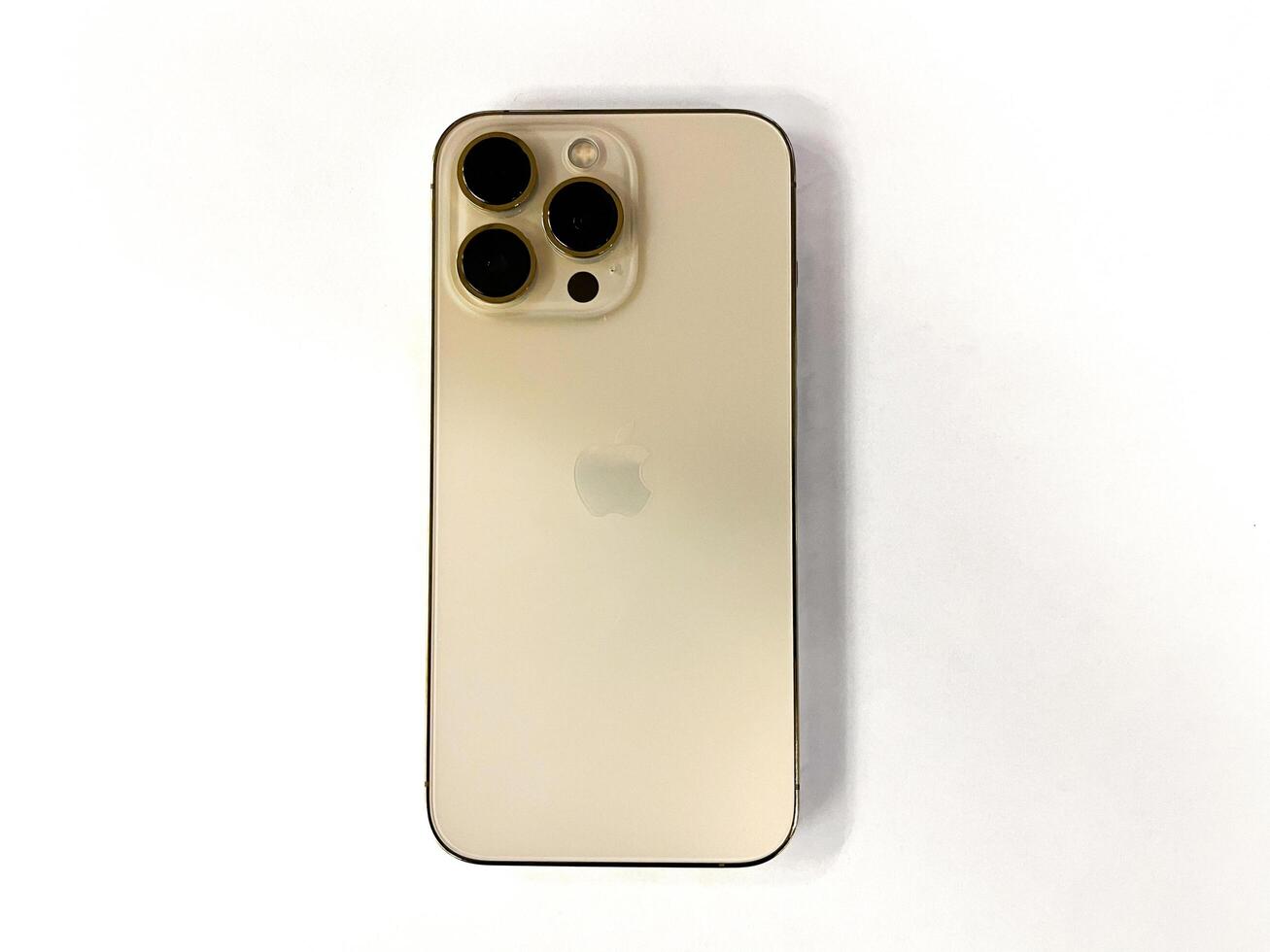 Stuttgart, Germany - 30.212.2021 New iPhone 13 Pro Gold photo