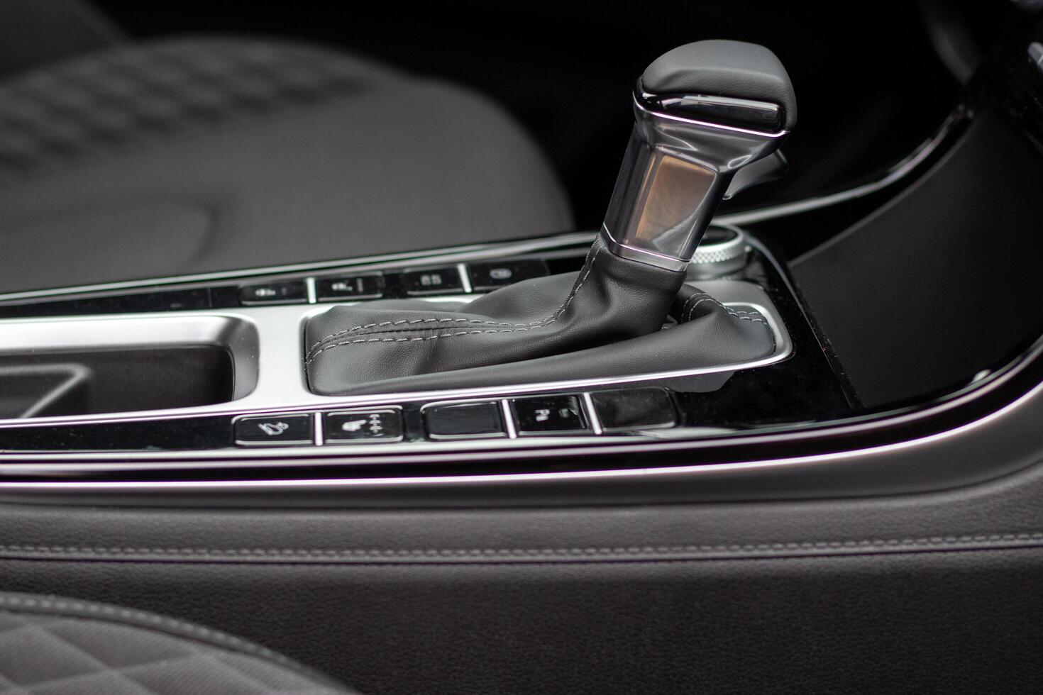 Seoul, South Korea - 10.29.2021 Interior of a Hyundai Creta 2021 or Hyundai ix25 car. Automatic transmission A6GF1A6MF1 photo