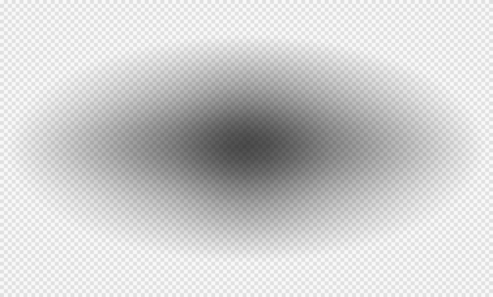 Realistic shadow with soft edges. shadow effect. Transparent oval shadow. vector