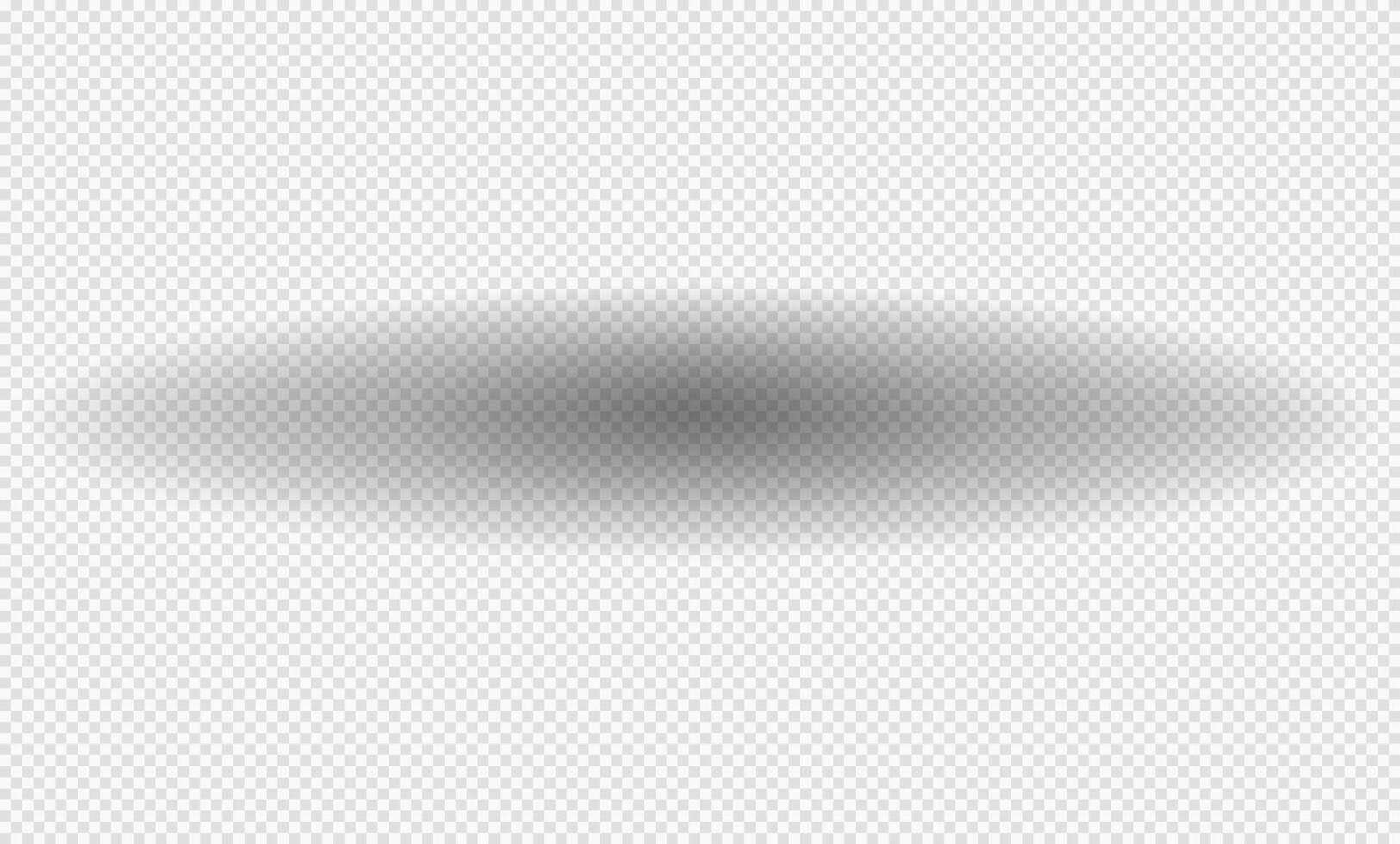 Realistic shadow with soft edges. shadow effect. Transparent oval shadow. vector