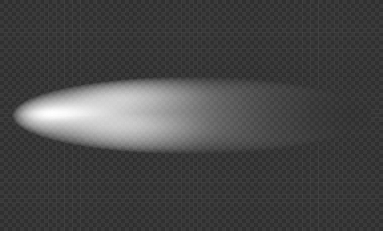 Light effect oval. Glare. White flash. Glitter shining star, glowing spark. Light beam, ray. vector