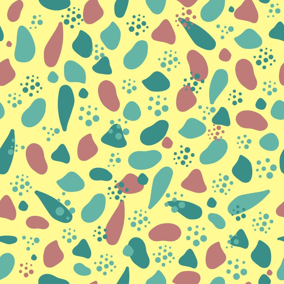 Abstract pattern. Shapes, spots, blots. Seamless color background, geometric texture. vector