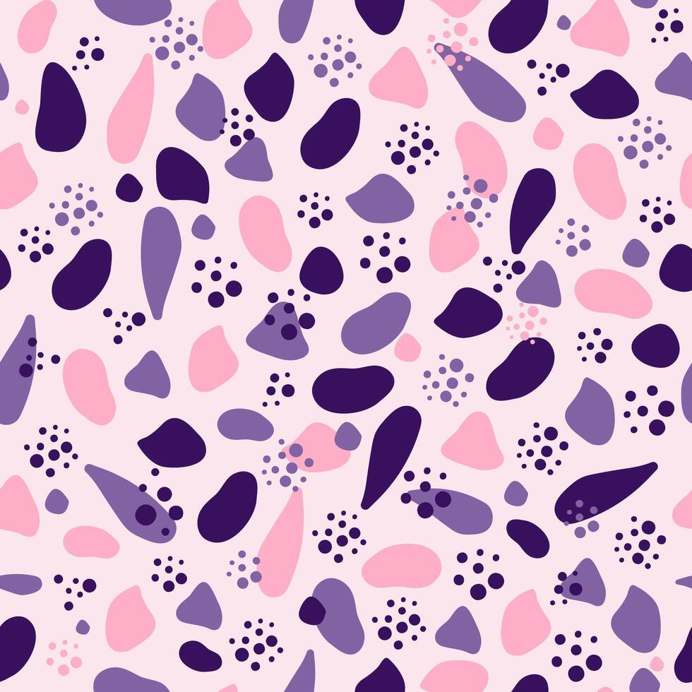 Geometric pattern. Abstract shapes, spots, blots. Seamless color background, texture. vector