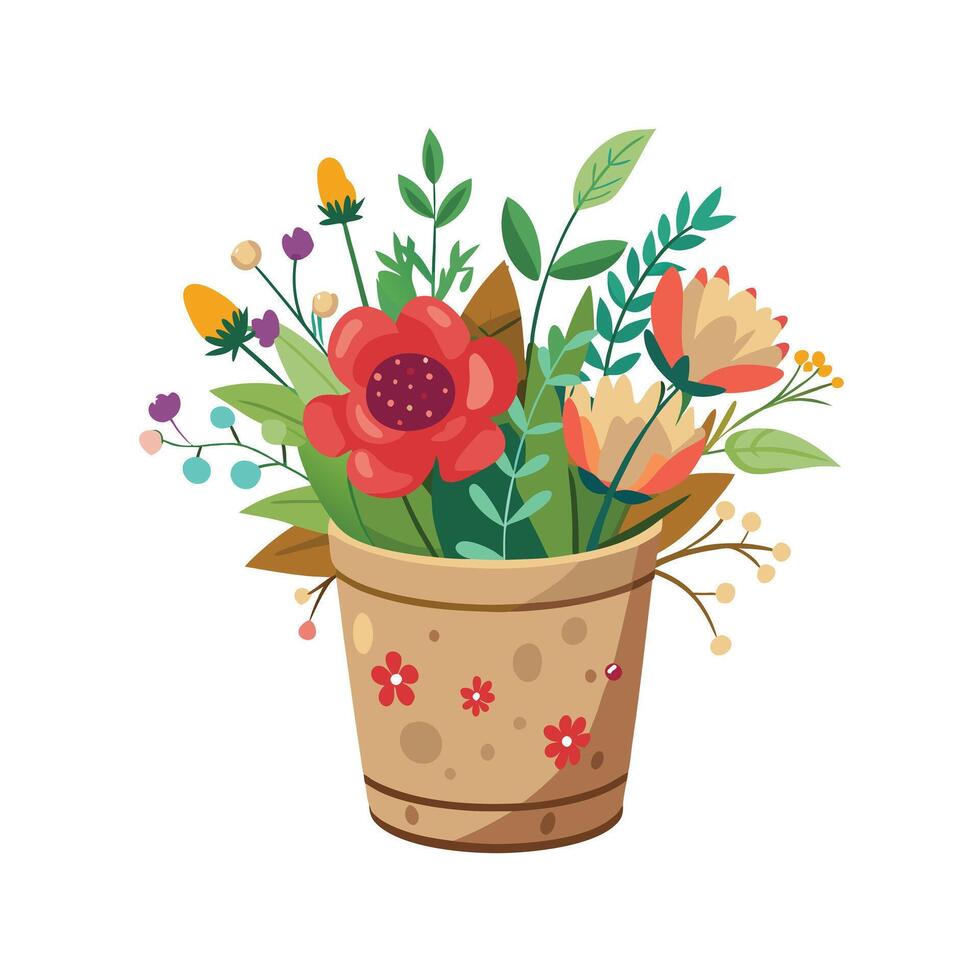 Flowerpot Houseplant Illustration vector