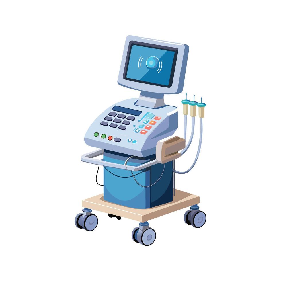 Hospital Equipment Machine illustration vector