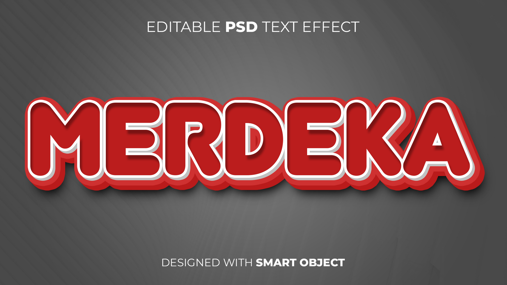 Text Effect of Merdeka Indonesia Independence Day Editable for Title, Copy, Poster, Event, Marketing, 3D Text, Caption, Style psd