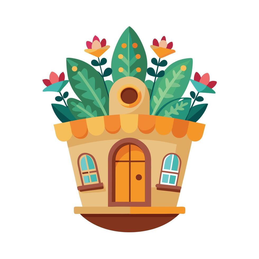 Flowerpot Houseplant Illustration vector