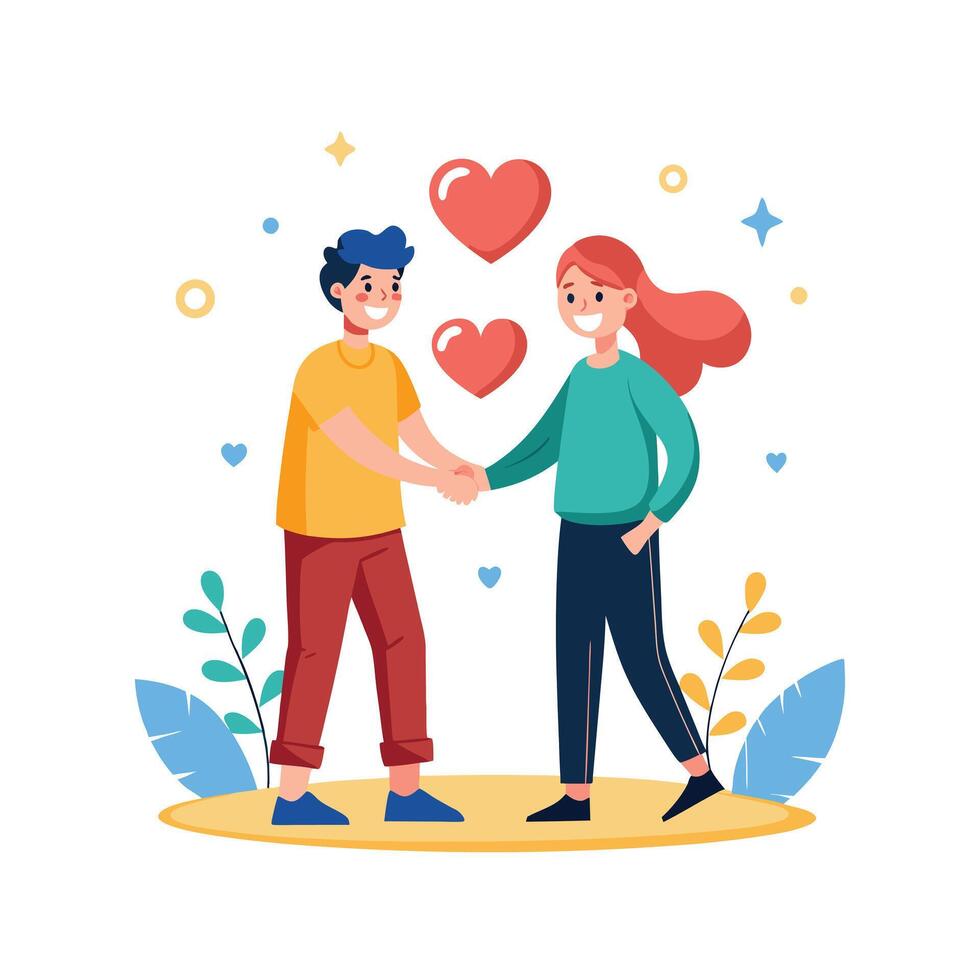 Friends Special, Love and Emotional Moment Illustration Concept for Friendship Day vector