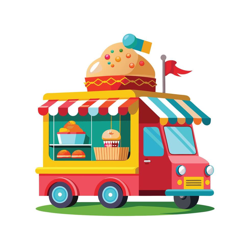 Realistic Truck Illustration vector