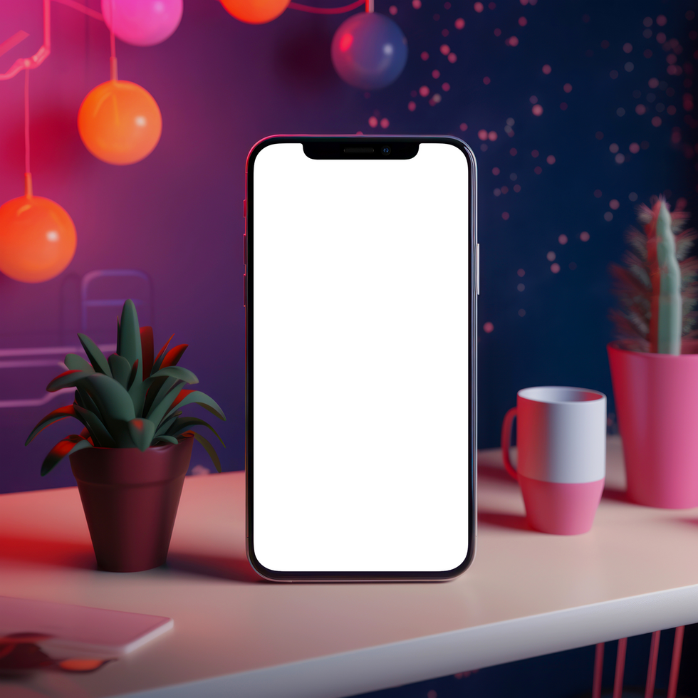 Mobile phone mockup psd