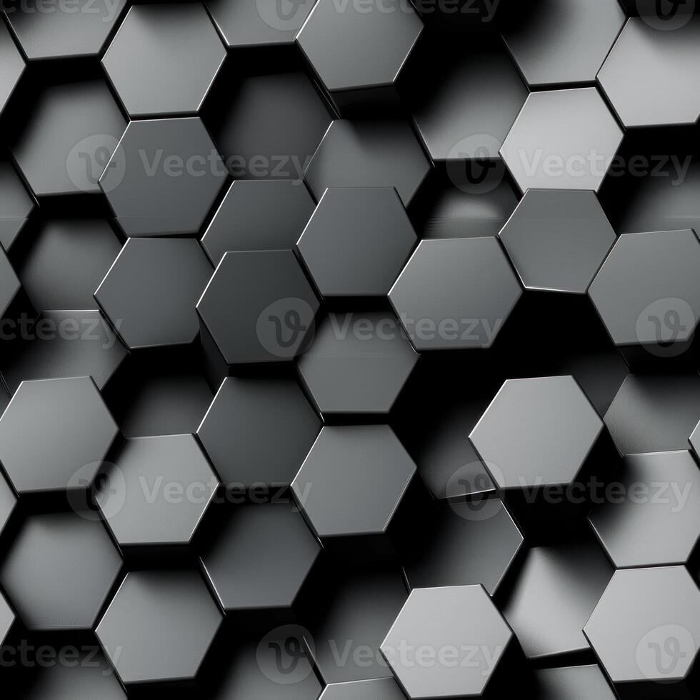 Home decoration hexagonal ceramic wall tiles, black natural stone wallpaper pattern photo