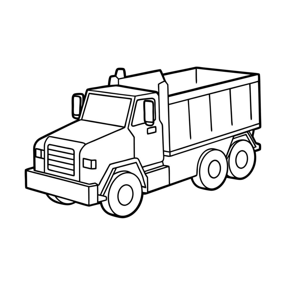Realistic Truck Illustration vector