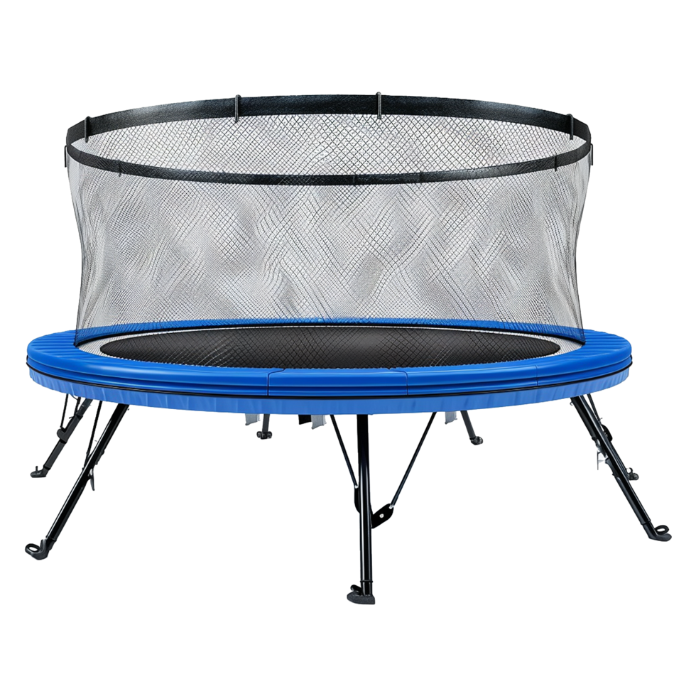 Round trampoline isolated on transparent background png