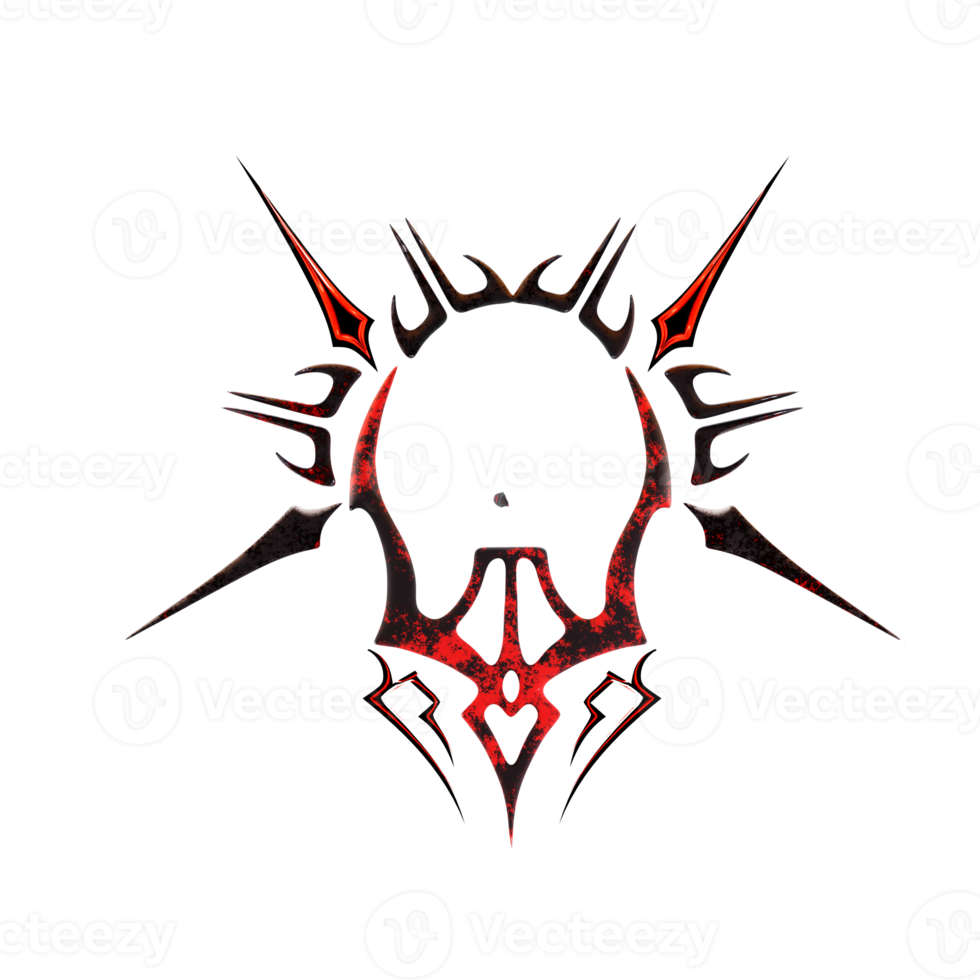 Red Energy Neotribal Element png