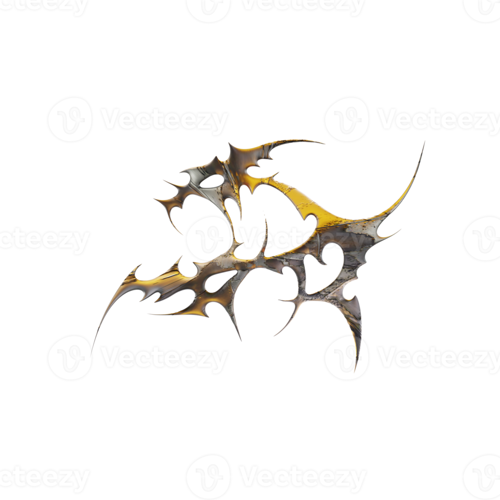 Golden Neotribal Element png