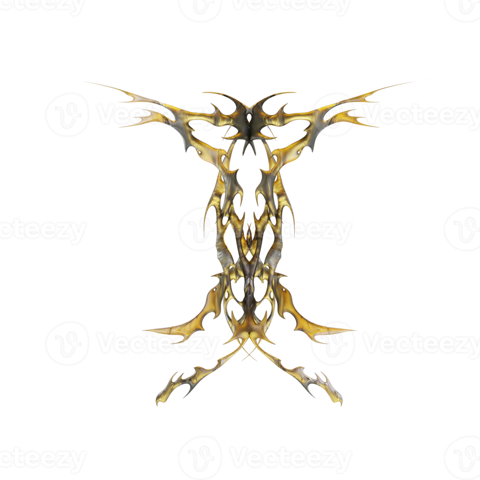 Golden Neotribal Element png
