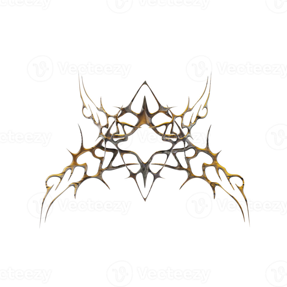 Golden Neotribal Element png