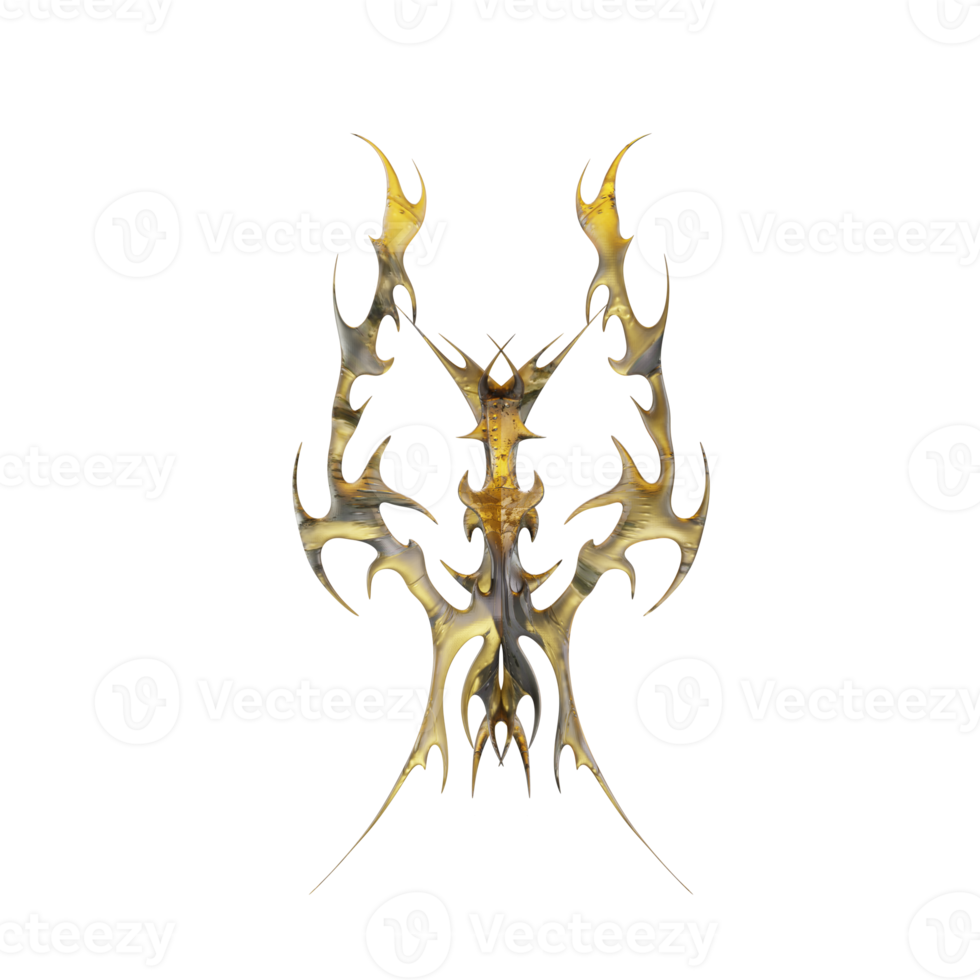 Golden Neotribal Element png