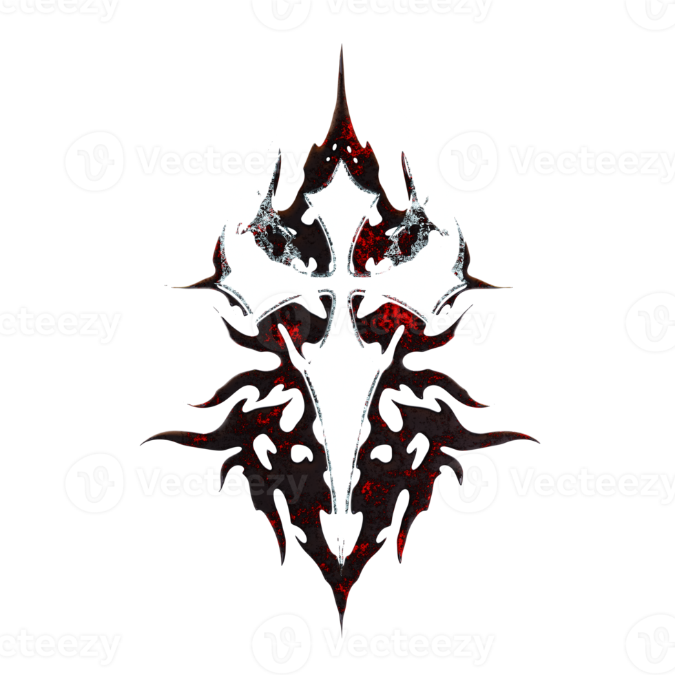 Red Energy Neotribal Element png