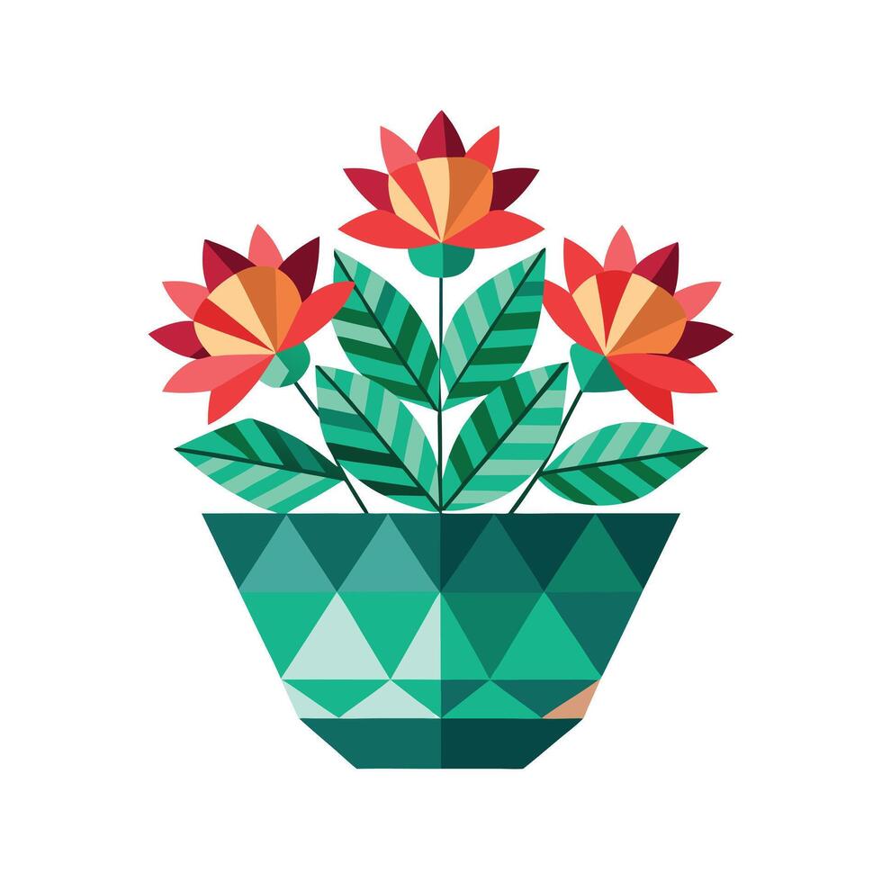 Flowerpot Houseplant Illustration vector