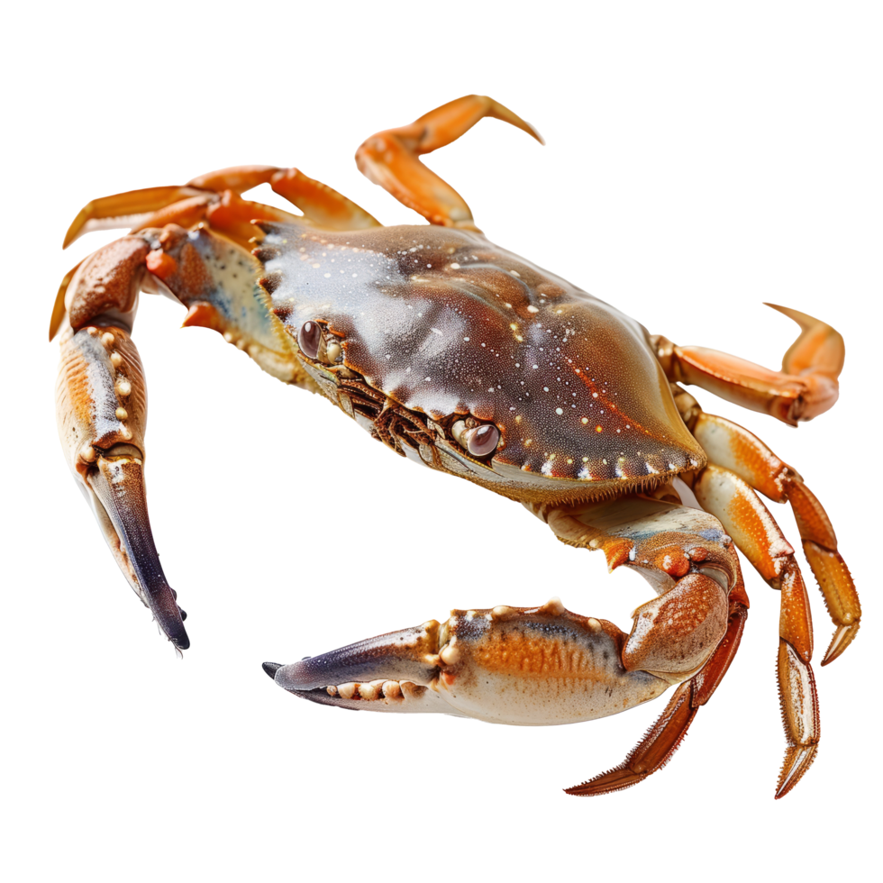 crab isolated on transparent background With clipping path.3d render png