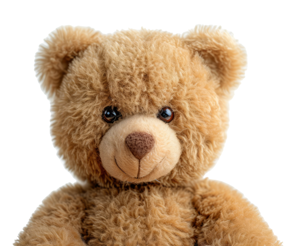 Cute teddy bear isolated on transparent background With clipping path.3d render png