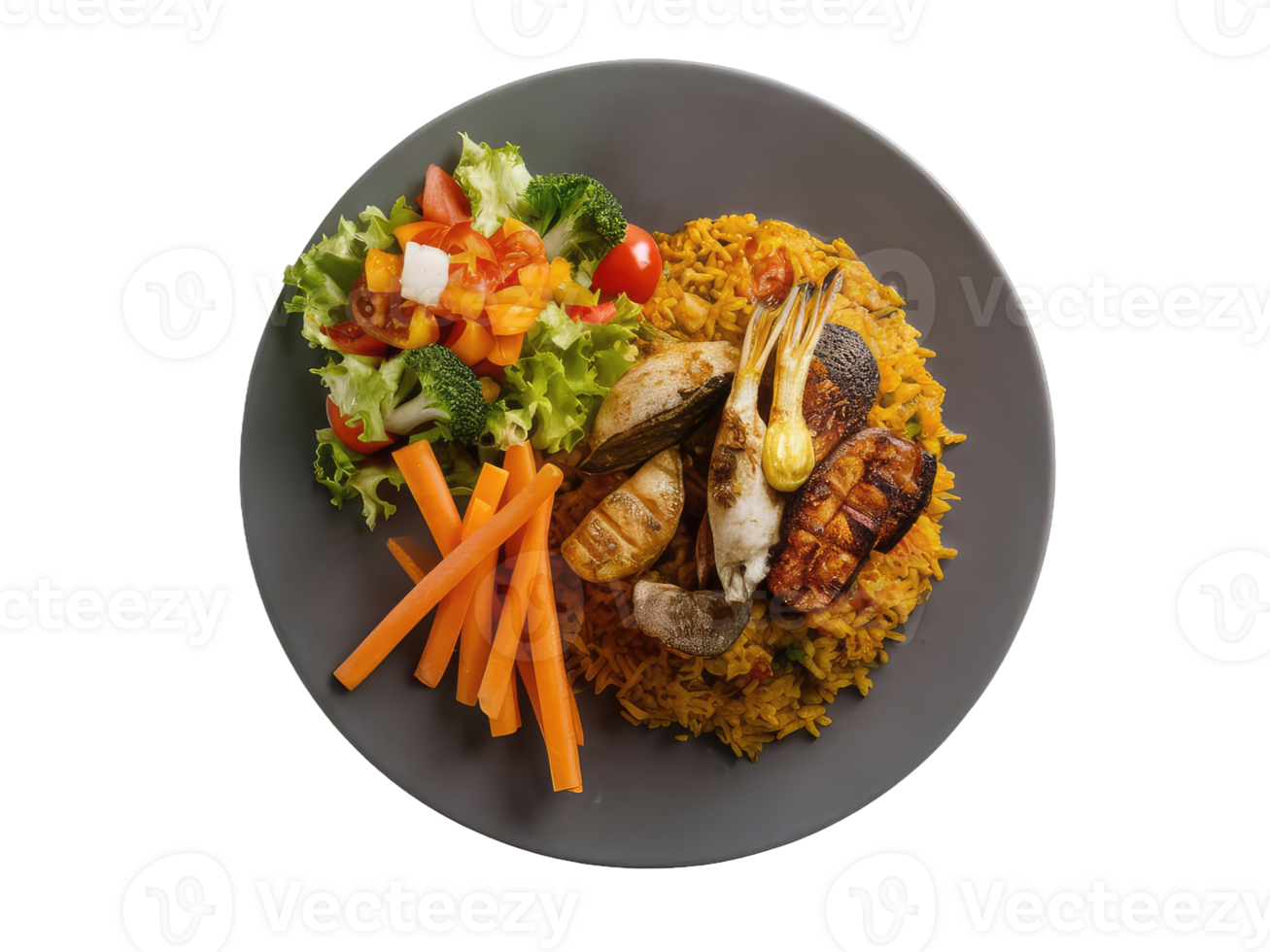 Savory Fried Rice with Shrimp and Vegetables png