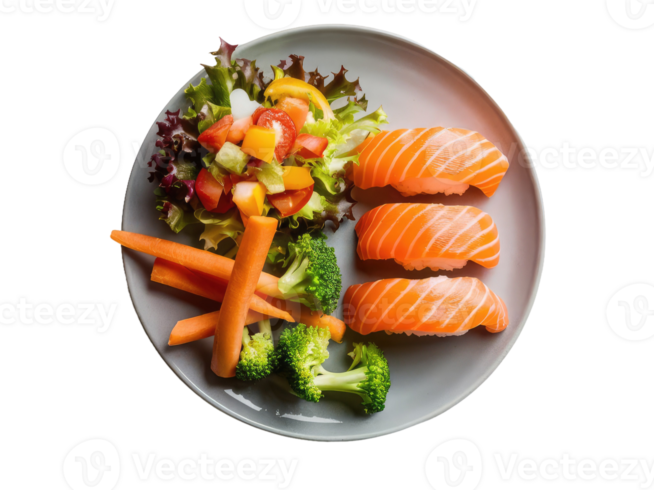 Balanced Plate with Grilled Chicken and Vegetables png