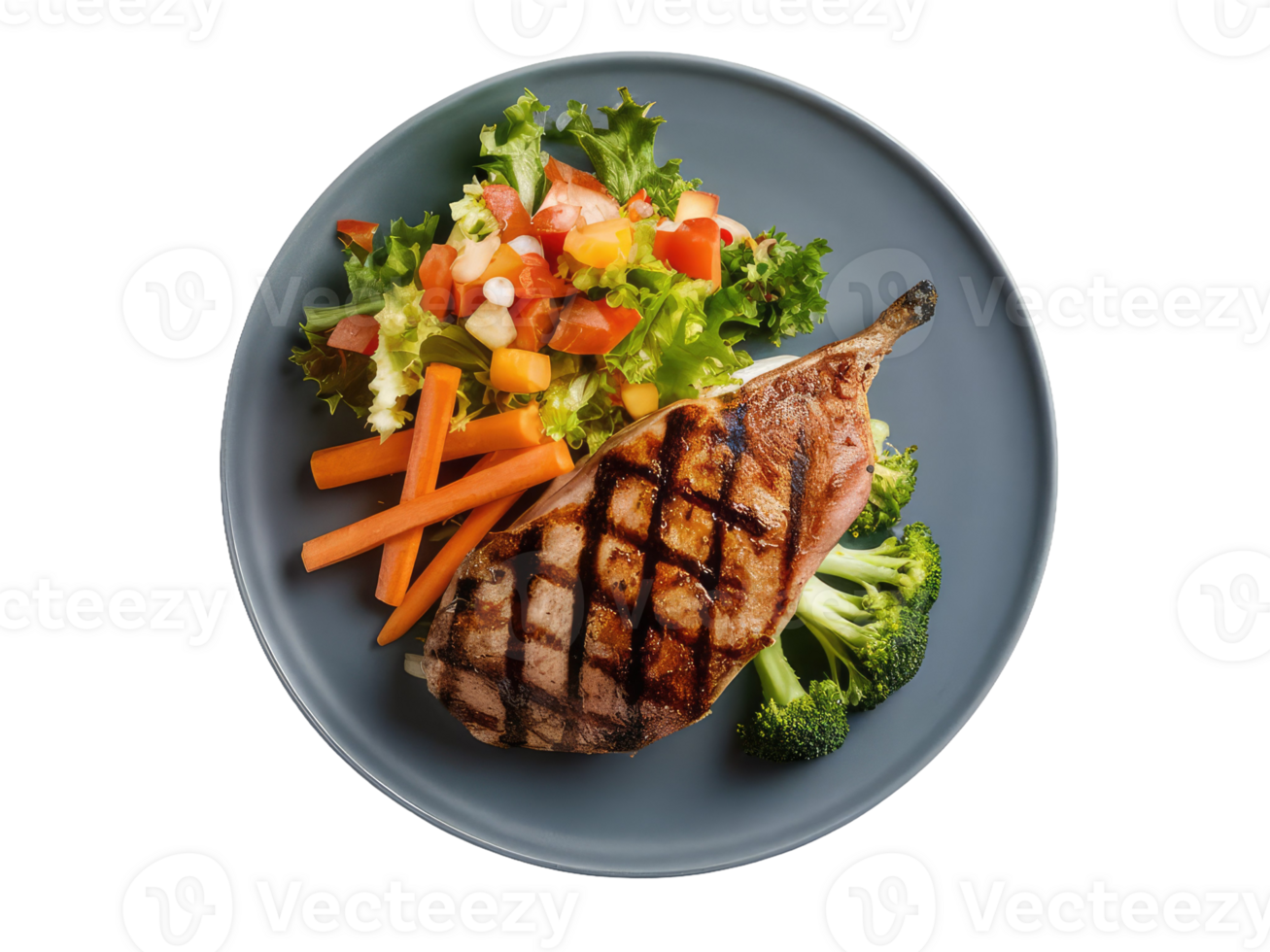 Grilled Chicken Breast with Roasted Vegetables png