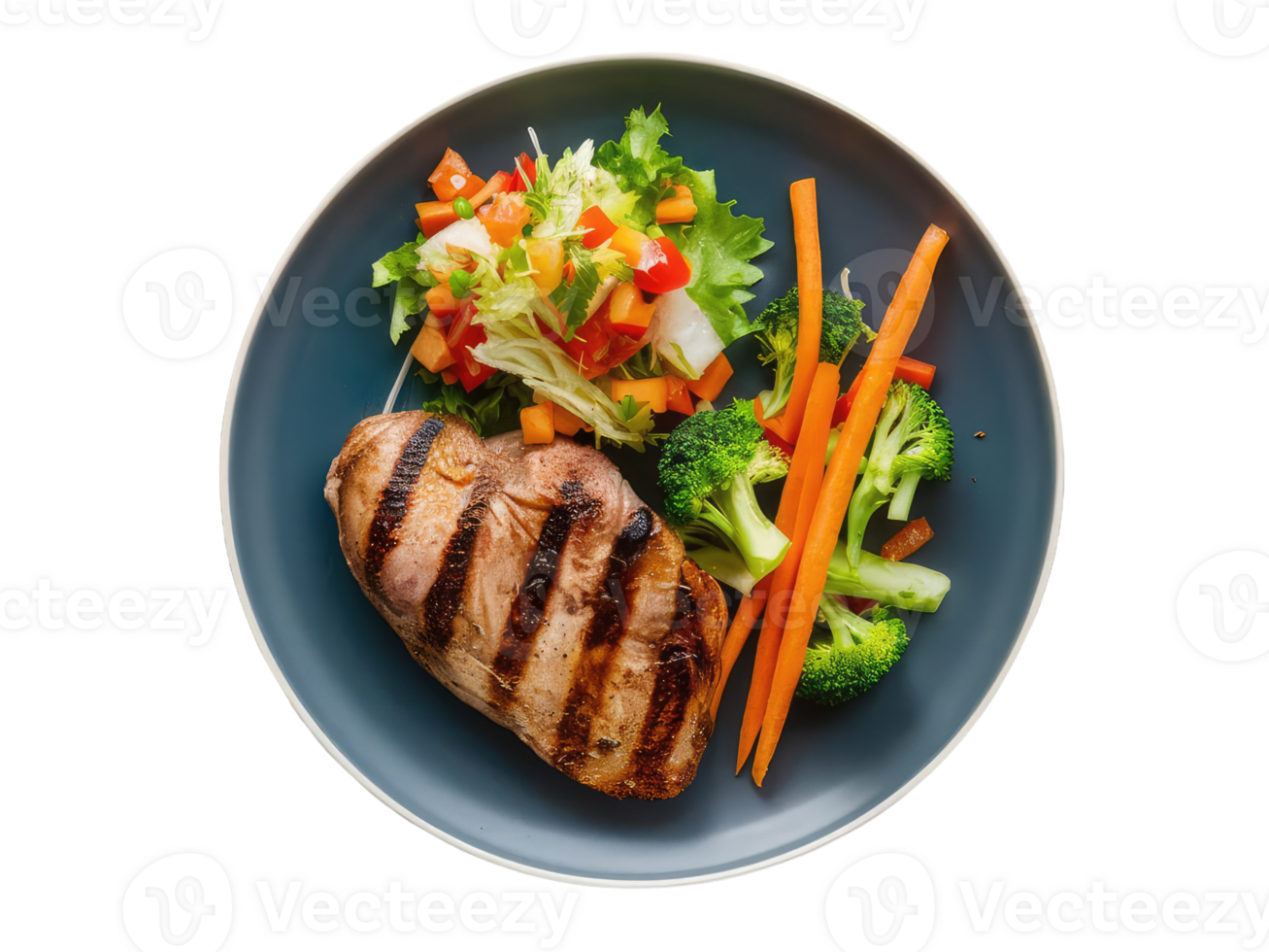 Grilled Chicken Breast with Roasted Vegetables png
