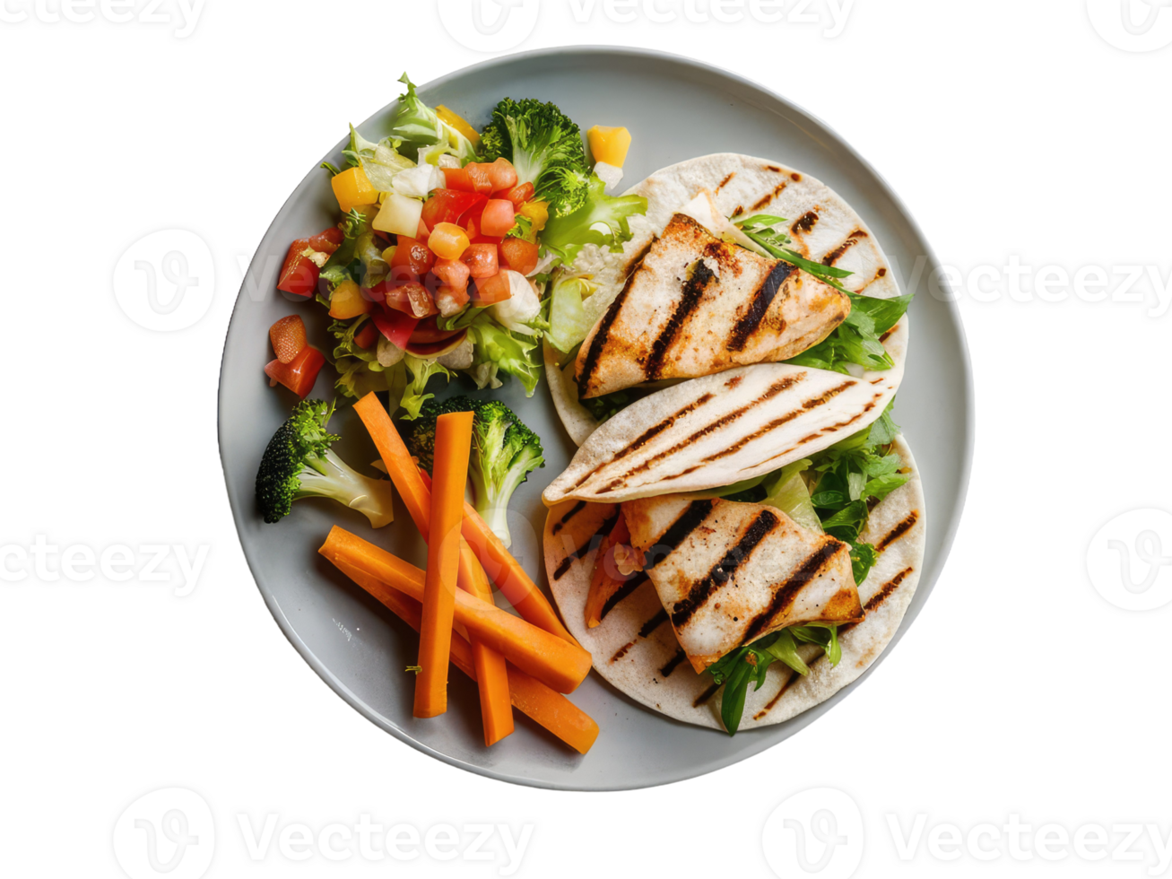 gegrillt Gemüse und Tofu Teller 47599409 PNG