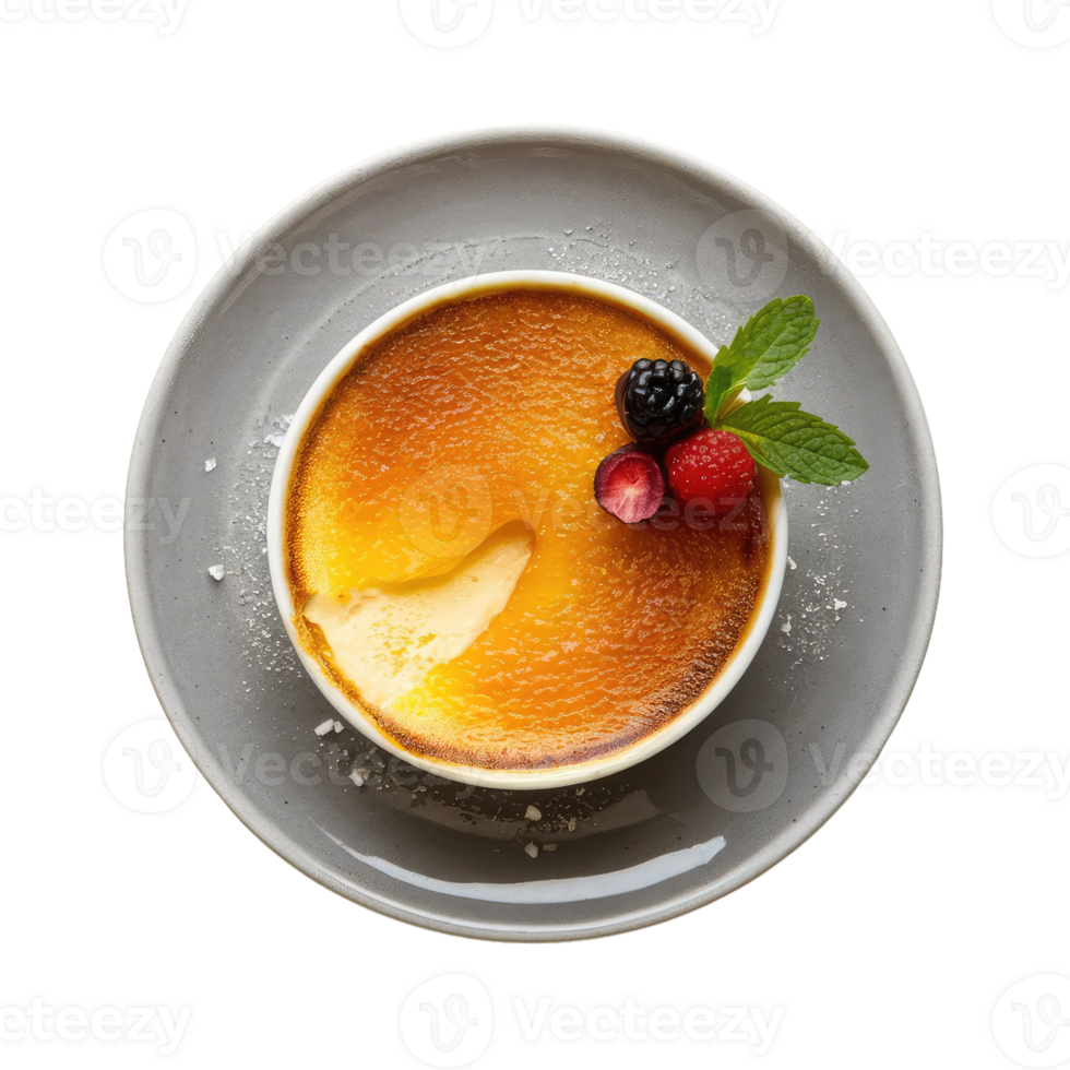 A Classic Dessert with a Crispy Caramel Top png