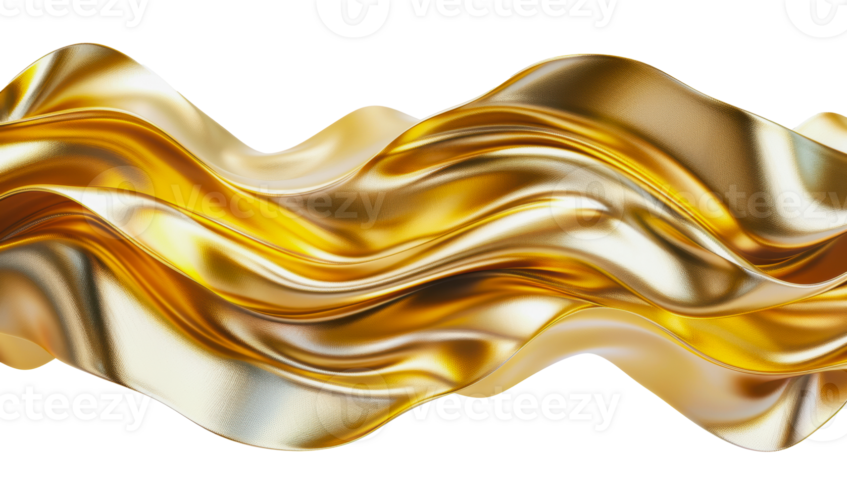 Abstract gold band rendering in high resolution png