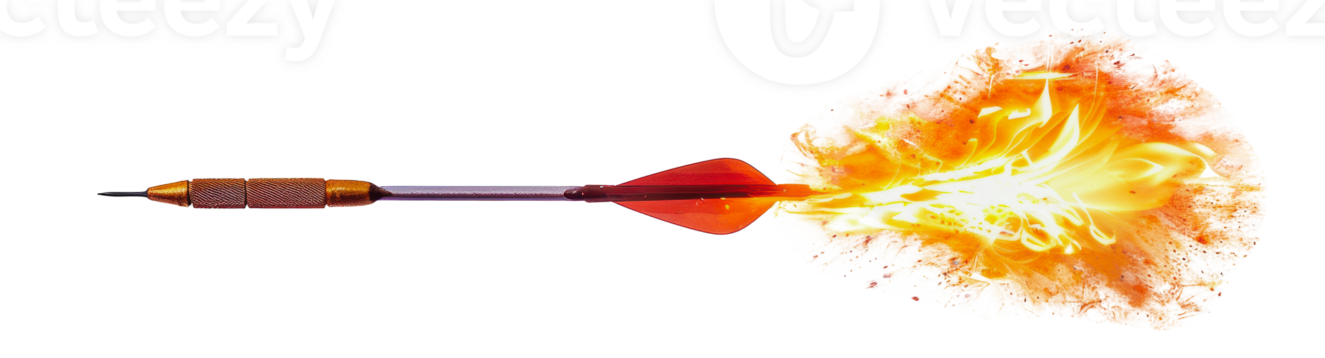 Flaming dart in flight png