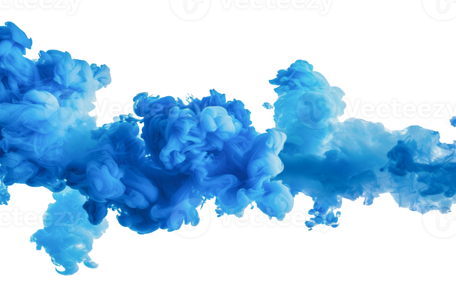 Abstract blue ink explosion png