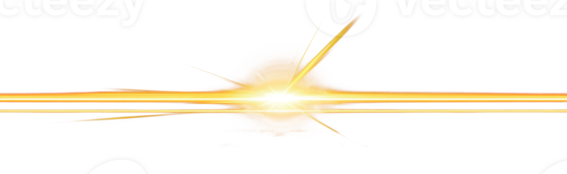 Yellow light beam transition overlay effect, cut out - stock png. png