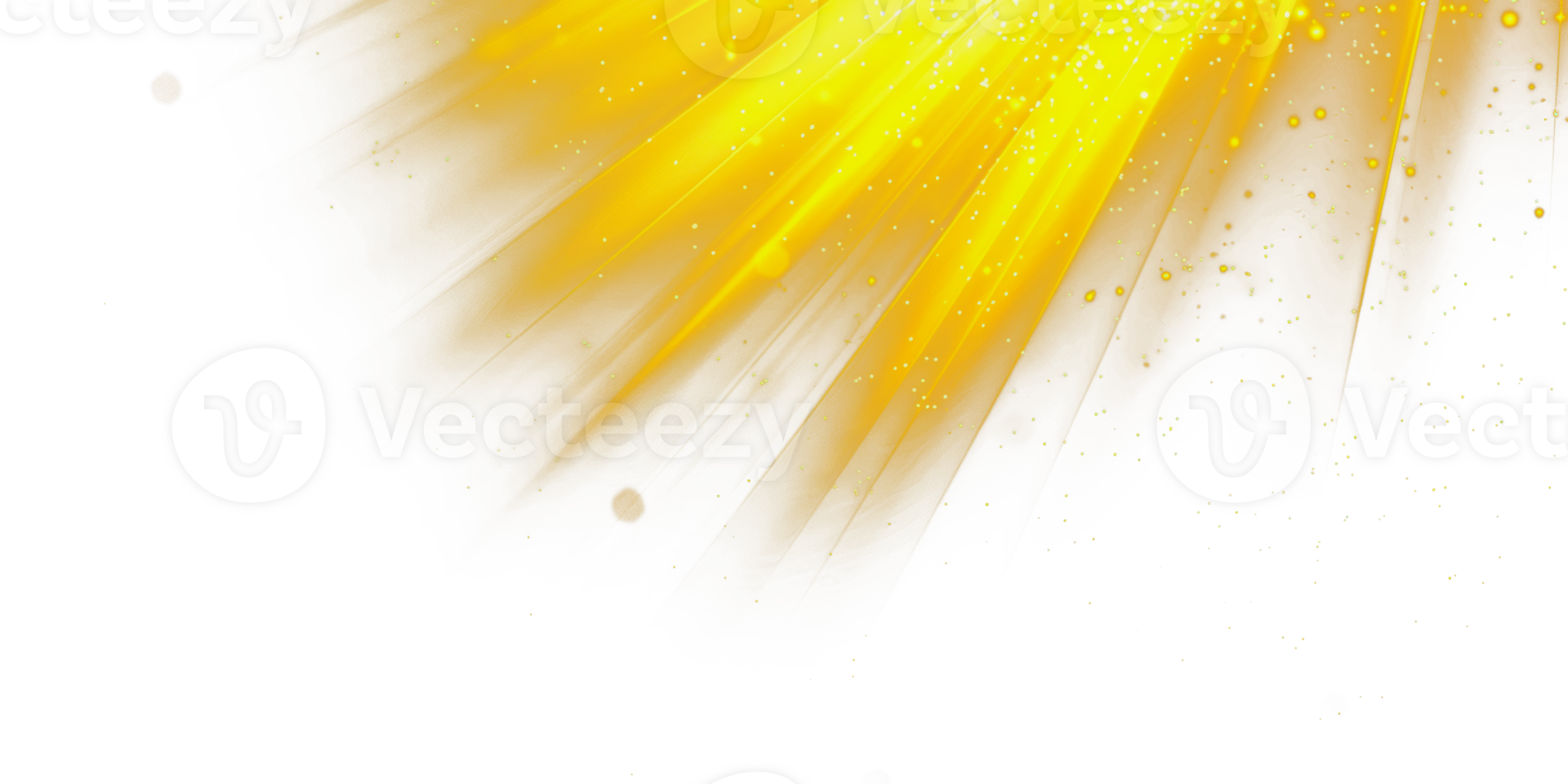 Yellow light transition overlay, cut out - stock png. png