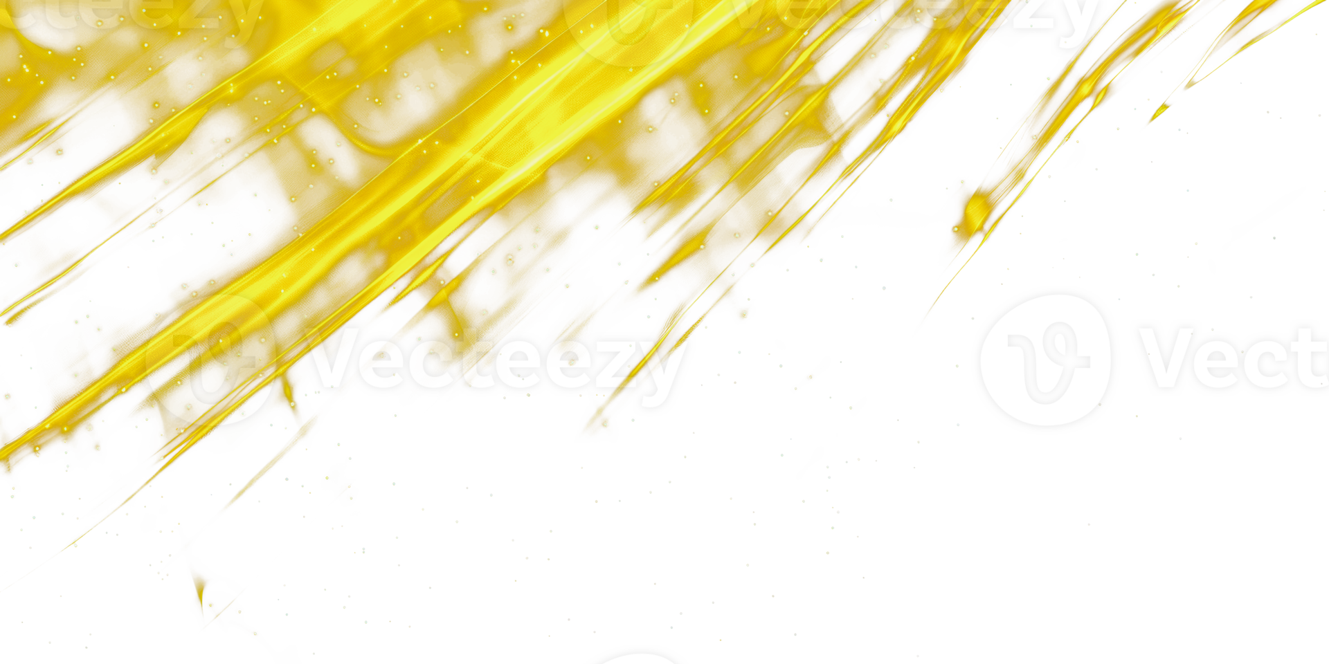 Yellow light streaks on white background overlay, cut out - stock png. png