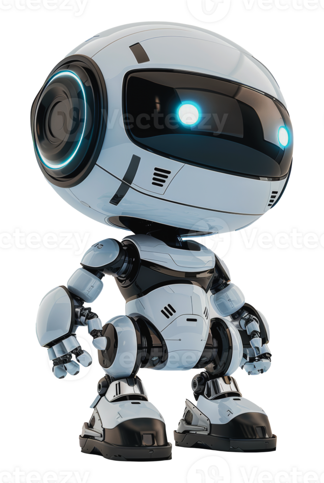 affascinante robot personaggio per virtuale la realtà gioco, tagliare su - azione png. png