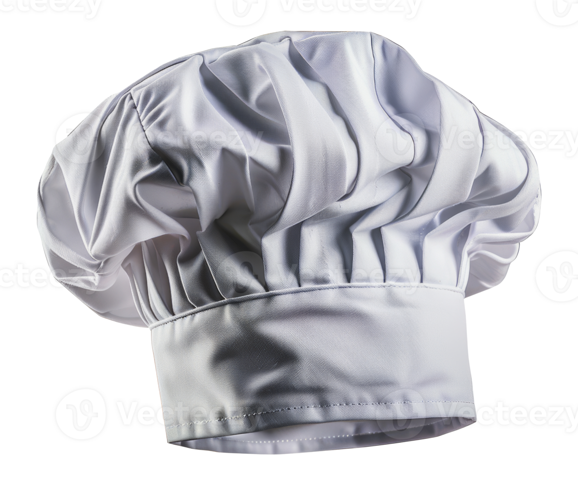 White chef toque, cut out - stock png. png