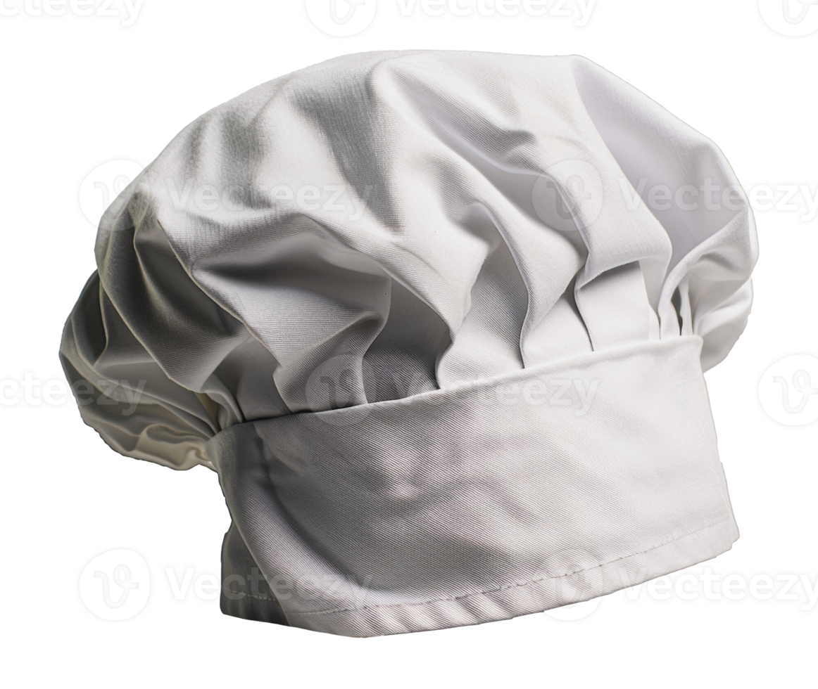White chef toque, cut out - stock png. png