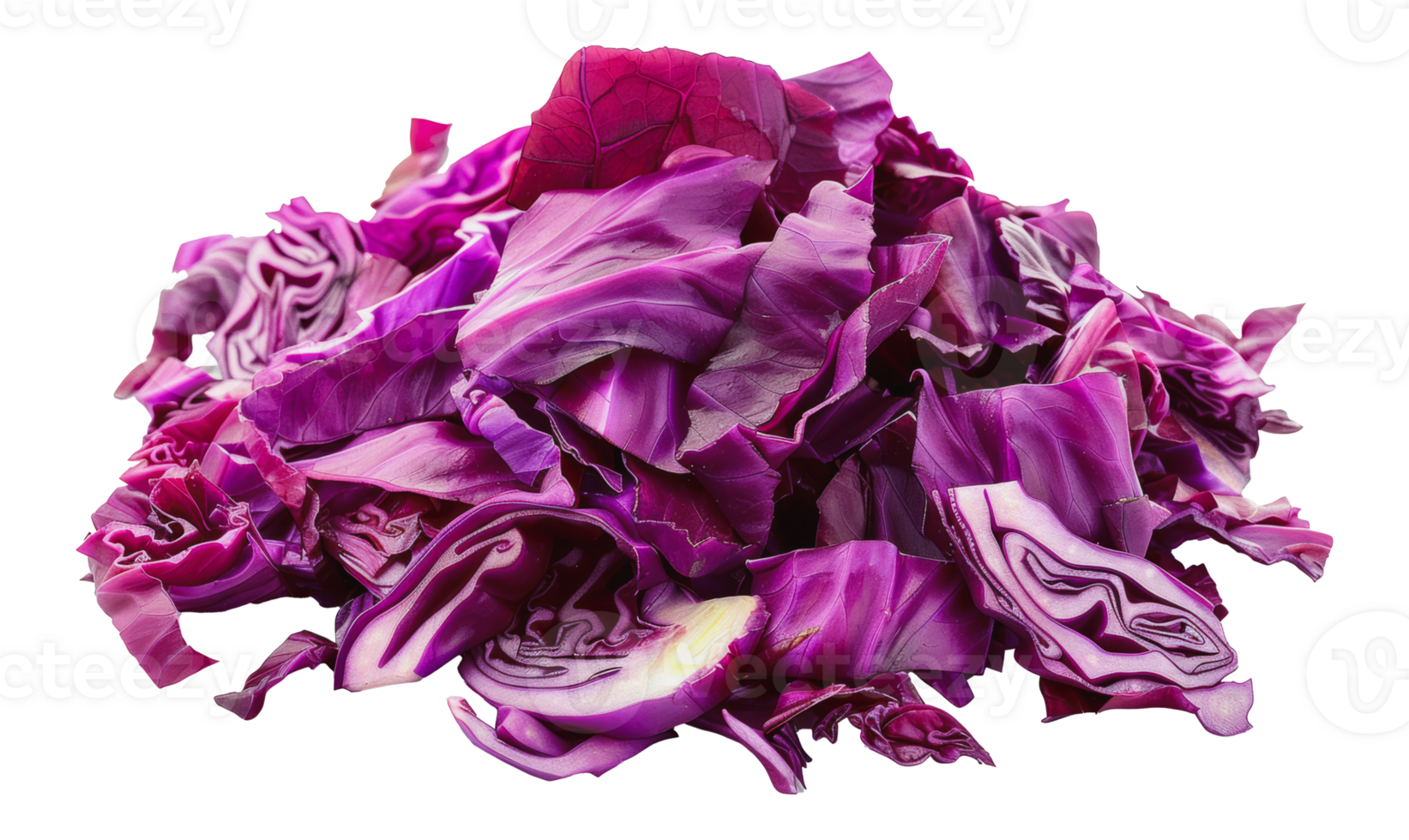 Freshly chopped red cabbage, cut out - stock png. png