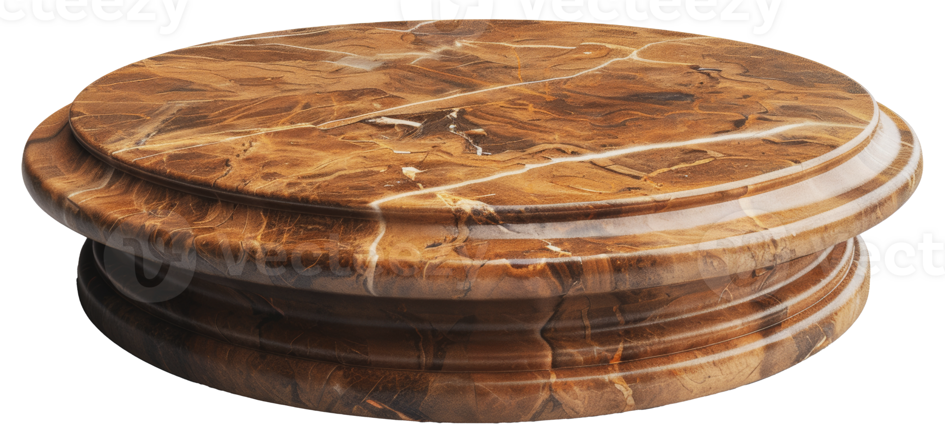 Circular marble base for trophy display, cut out - stock png. png