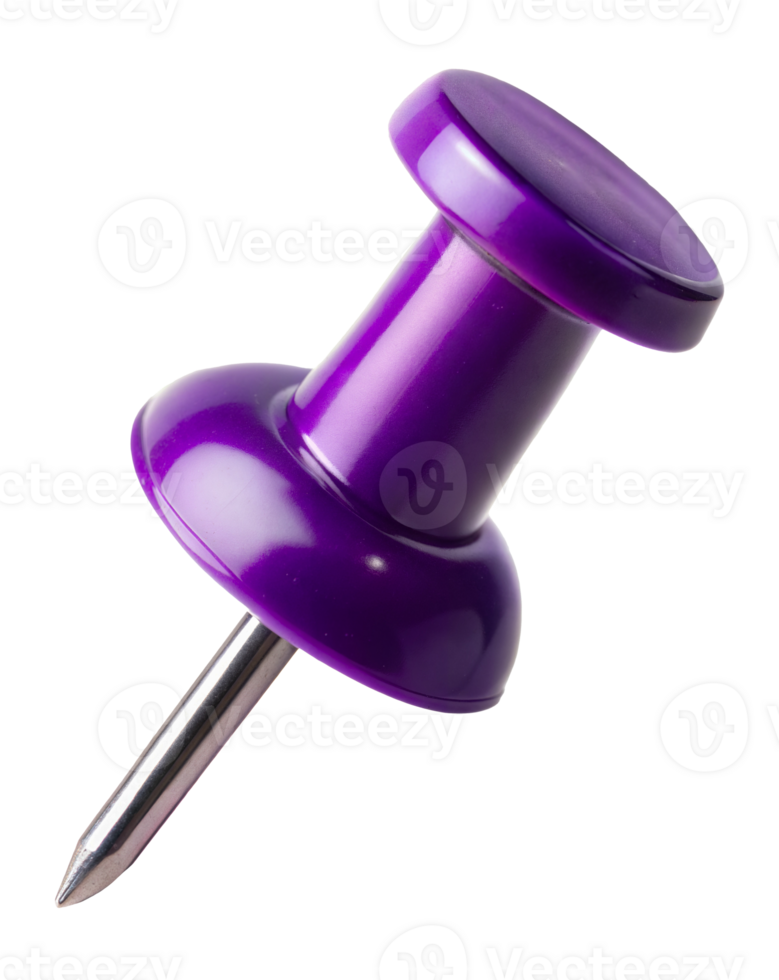 een single Purper Duwen pin, besnoeiing uit - voorraad png. png